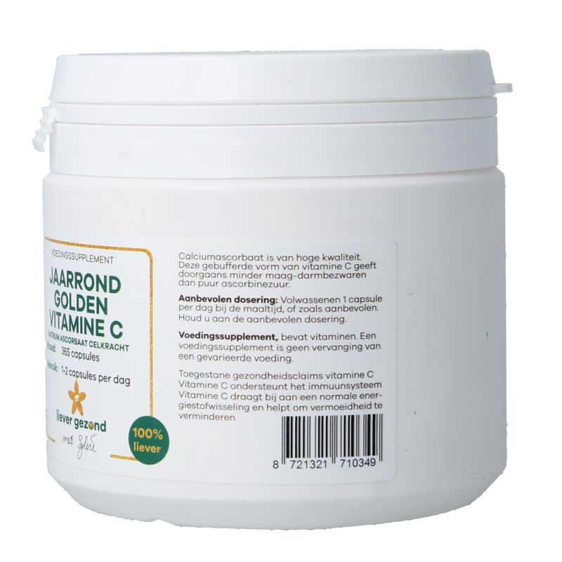 Liever Gezond Vitamine C jaarrond 365 Capsules