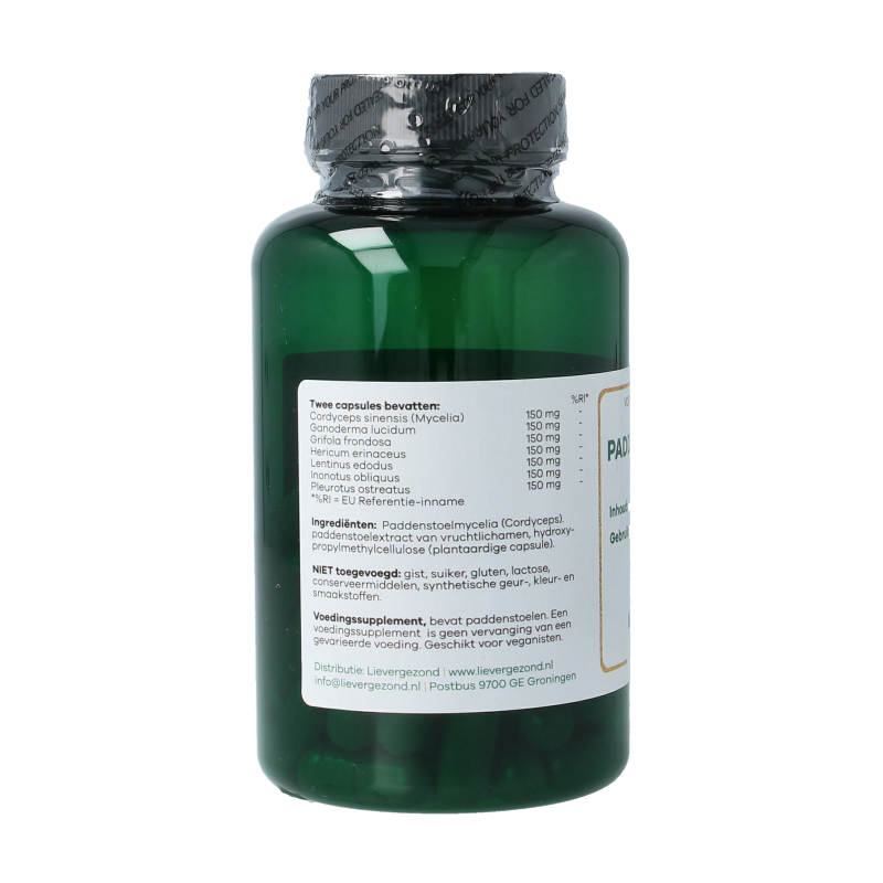 Liever Gezond Paddenstoelenmix 525mg bio 60 Vegetarische capsules
