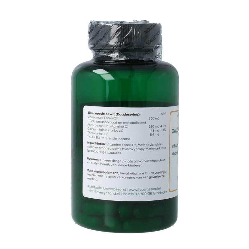 Liever Gezond Calcium ascorbaat liposomaal strong 60 Vegetarische capsules