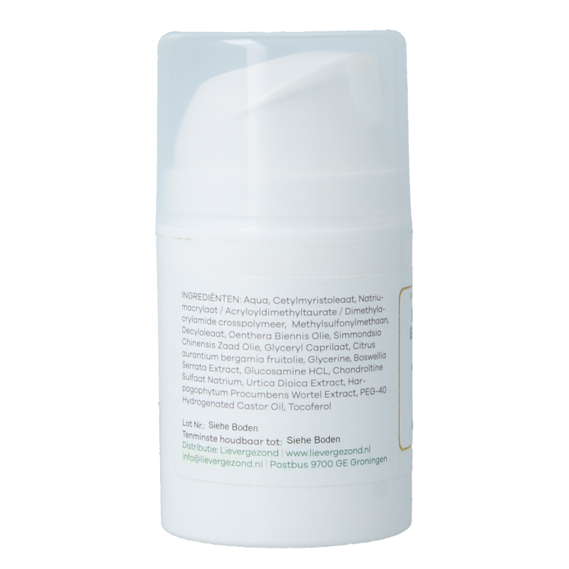 Liever Gezond Spier en gewrichtscreme 50 Gram