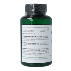 Liever Gezond Vitamine D3 25 mcg jaarrond levenslicht 365.00 Softgels