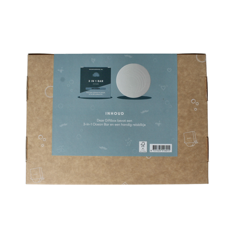 Shampoobars Giftbox voor de schoonste papa 1 Set