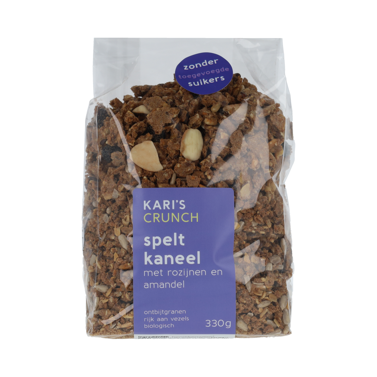 Kari's Crunch  Granola spelt kaneel bio 330.00 Gram