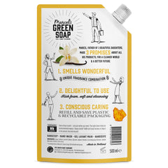 Marcel's Green Soap Handzeep Vanille & Amber Navulling 500.00 Milliliter