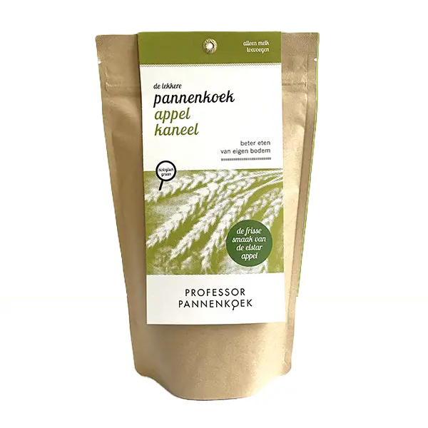 Professor Pannenkoek Pannenkoekenmix appel kaneel bio 300.00 Gram
