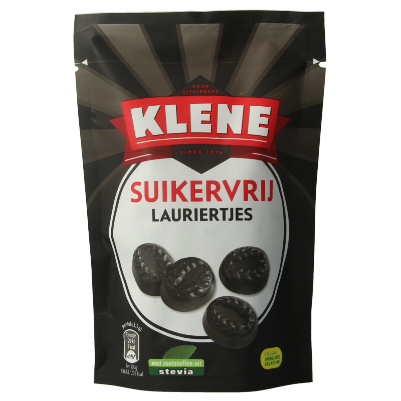 Klene Lauriertjes suikervrij 110 Gram