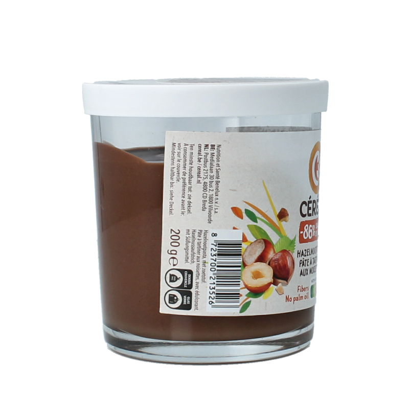 Cereal Hazelnootpasta suikervrij 200 Gram