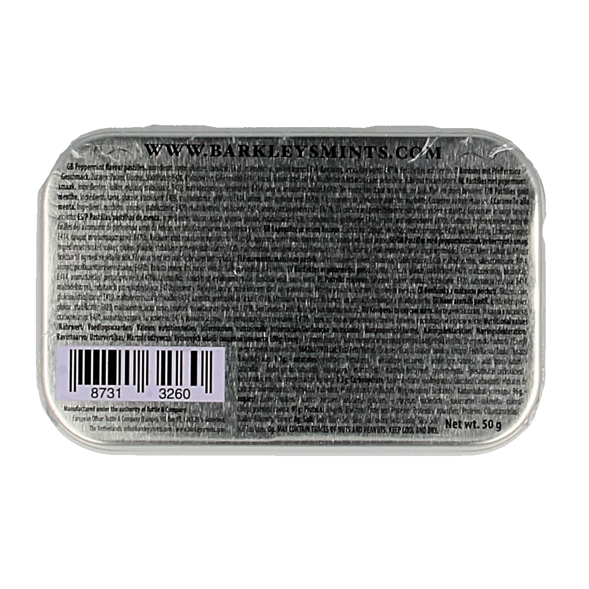 Barkleys Classic mints peppermint 50.00 Gram