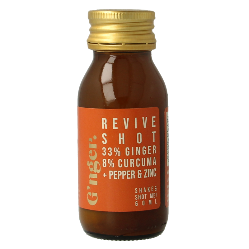 G'nger Shot gember vruchtensap kurkuma revive 60 Milliliter
