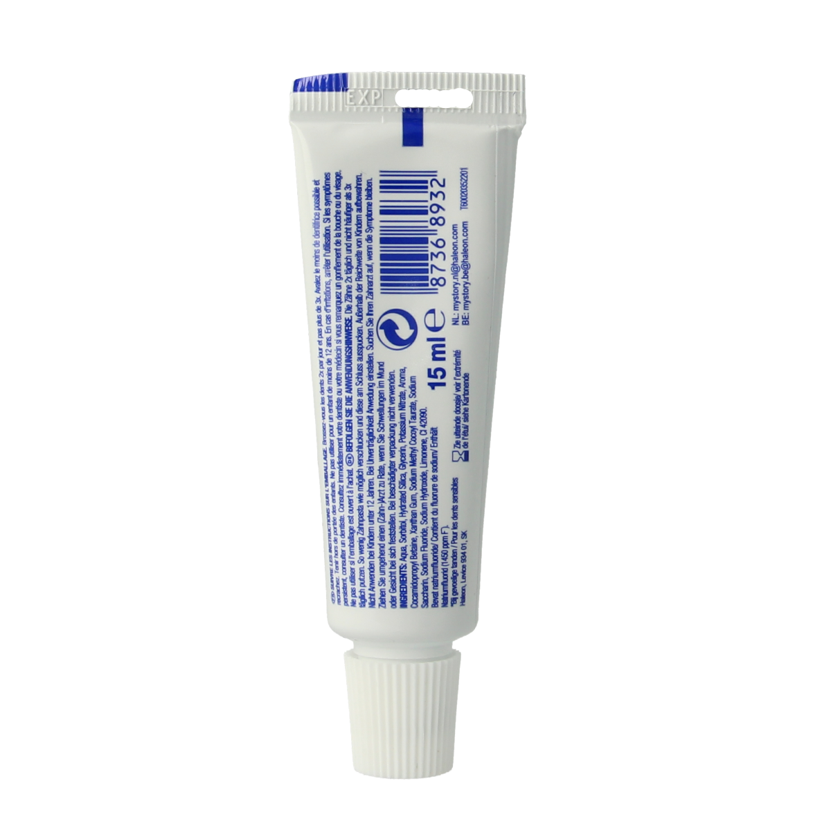 Sensodyne Tandpasta extra fresh gel mini 15.00 Milliliter