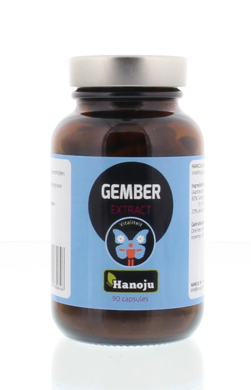 Hanoju Gember extract 90.00 Vegetarische capsules