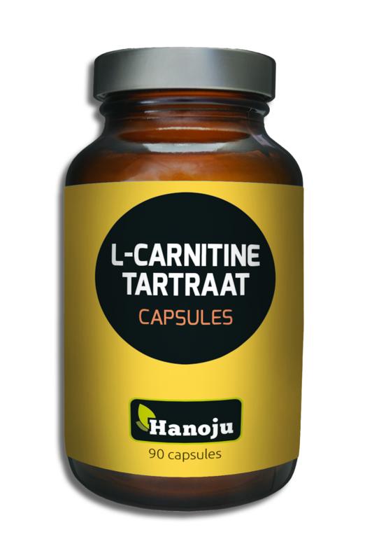 Hanoju L-Carnitine & L-Tartraat 90.00 Vegetarische capsules