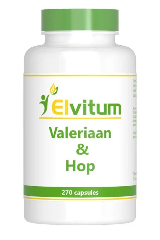 Elvitum  Valeriaan en hop 270 Capsules