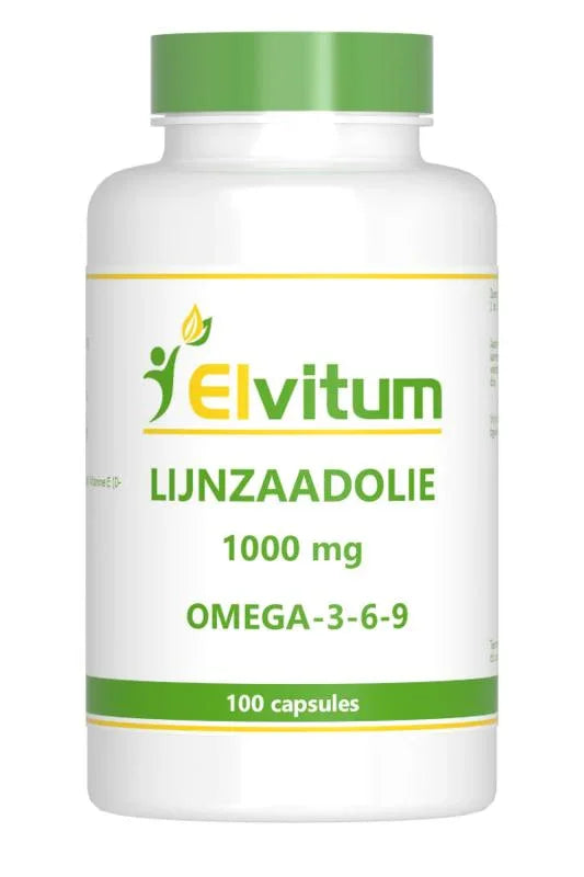 Elvitum  Lijnzaadolie omega 3-6-9 100 Capsules