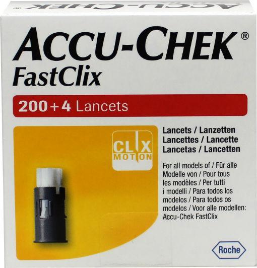 Accu-Chek Fastclix lancet 204 Stuks