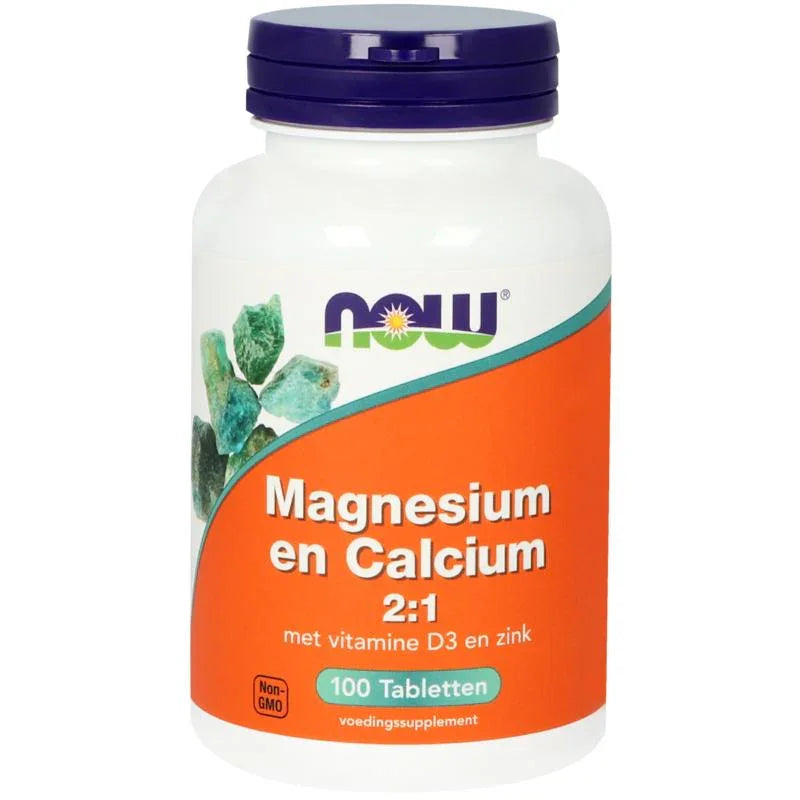 NOW Magnesium & calcium 2:1 100 Tabletten
