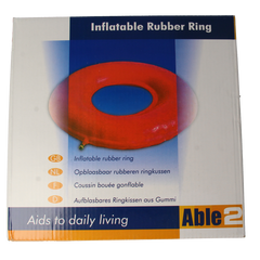 Able 2 Ringkussen opblaasbaar rubber 46 cm  1.00 Stuks