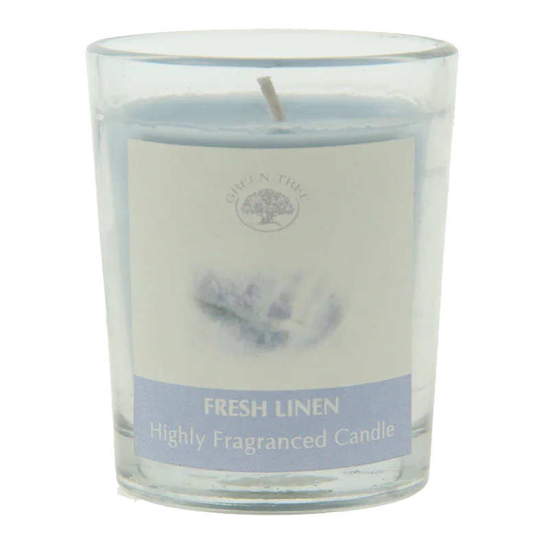 Green Tree Geurkaars fresh linen 55 Gram
