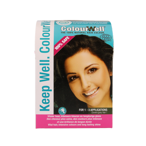 Colourwell 100% Natural Hair Color Mild Black 100 Gram