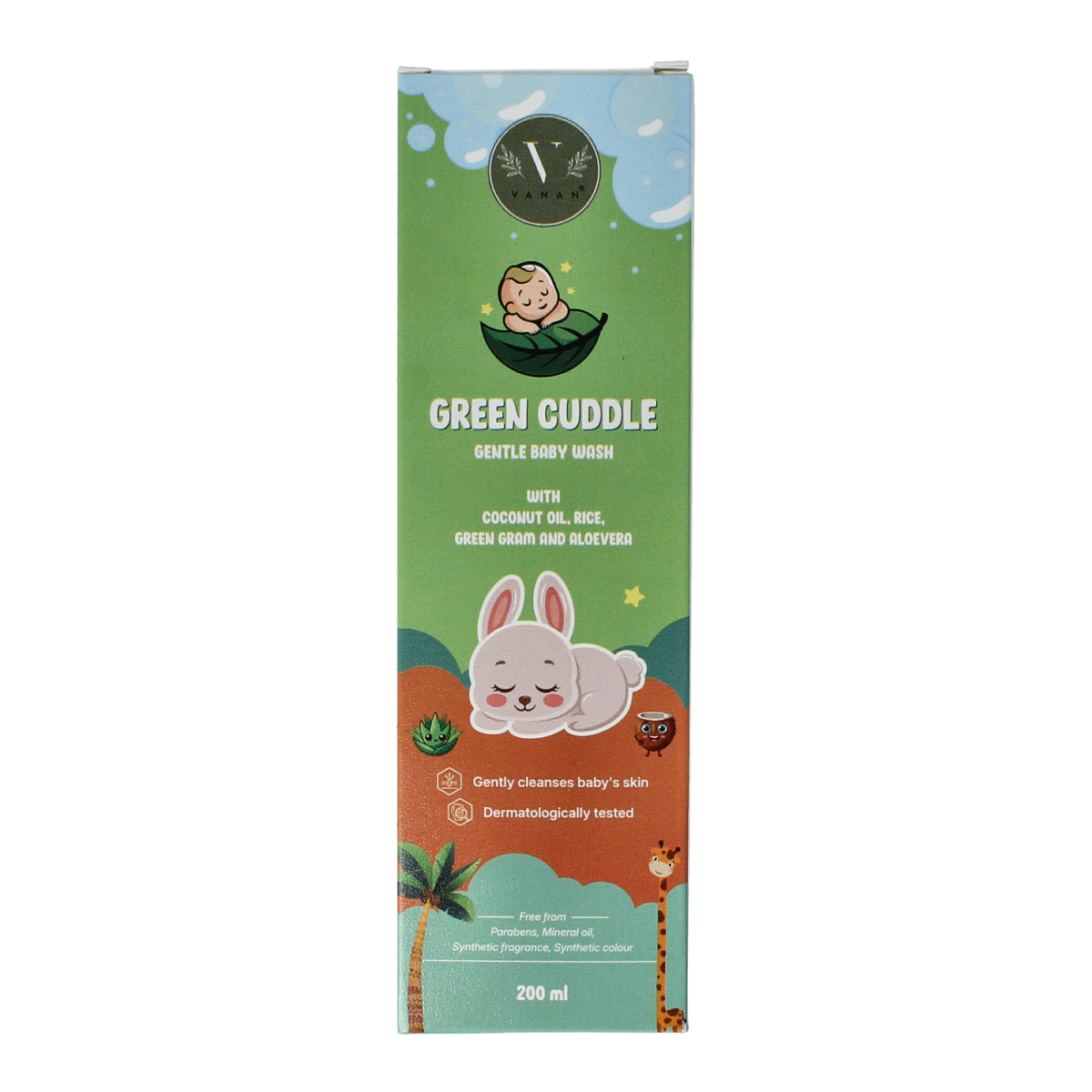 Vanan Green cuddle baby wash gentle 200.00 Milliliter