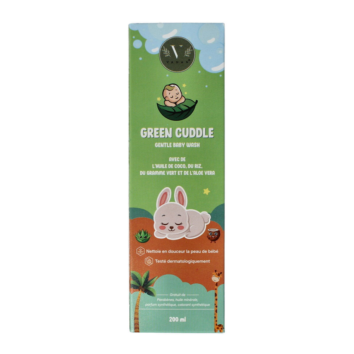 Vanan Green cuddle baby wash gentle 200.00 Milliliter