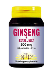 NHP Ginseng royal jelly 600mg 30 Capsules