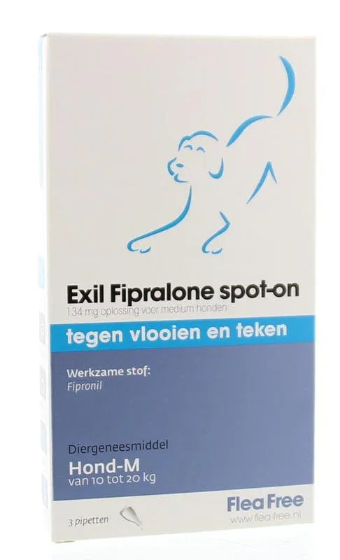 Exil Fipralone spot on hond medium 3 Stuks