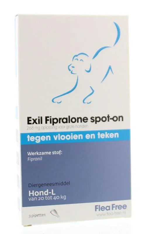 Exil Fipralone spot on hond large 3 Stuks
