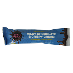 The fitness candy company Milky chocolate & crispy cream 55 Gram