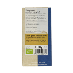 Sonnentor Peper zwart gemalen bio 50.00 Gram
