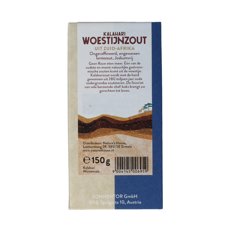 Sonnentor Kalahari woestijnzout fijn 150 Gram