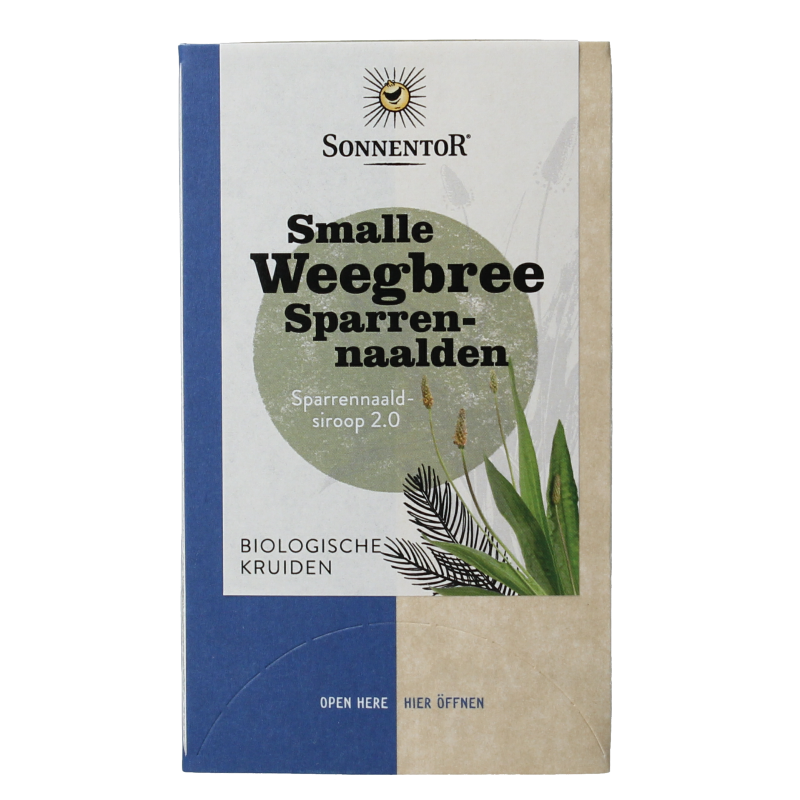 Sonnentor Smalle weegbree sparrennaald bio 18 Zakjes