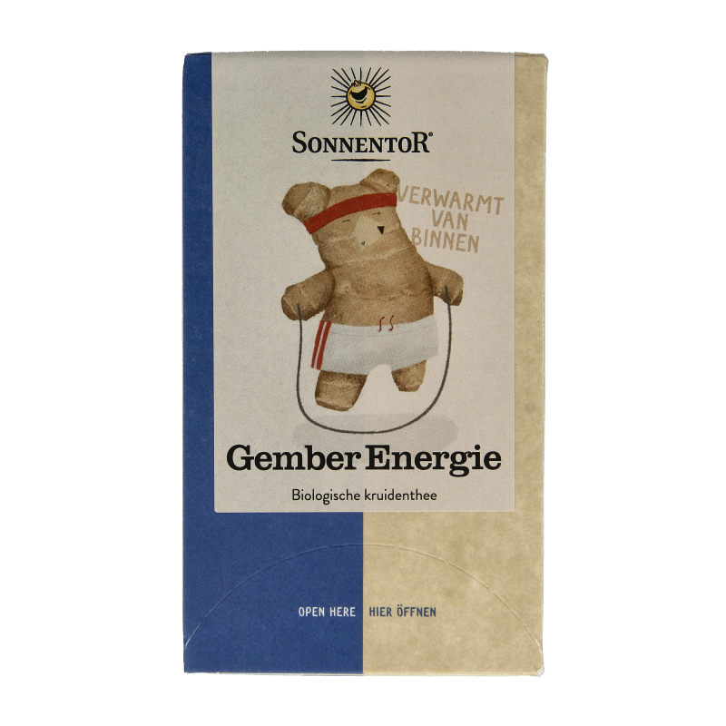 Sonnentor Gember energie thee bio 18 Zakjes
