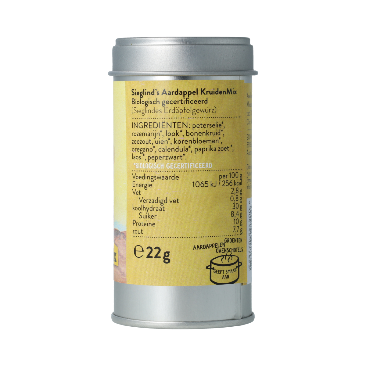 Sonnentor Sara aardappelkruiden metalen bus bio 22.00 Gram