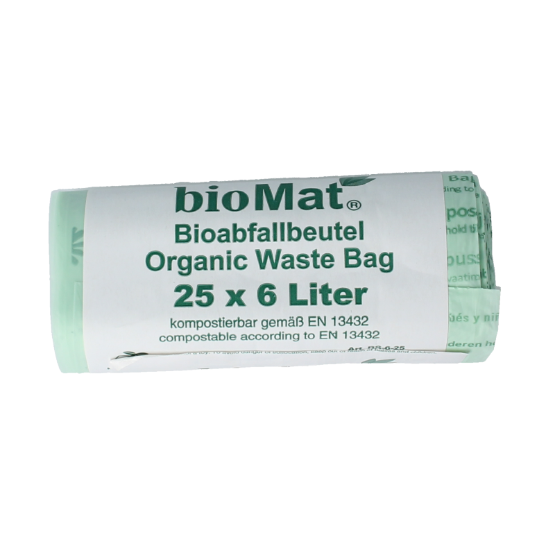 Biomat Wastebag compost 6 liter 25 Stuks