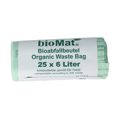 Biomat Wastebag compost 6 liter 25 Stuks