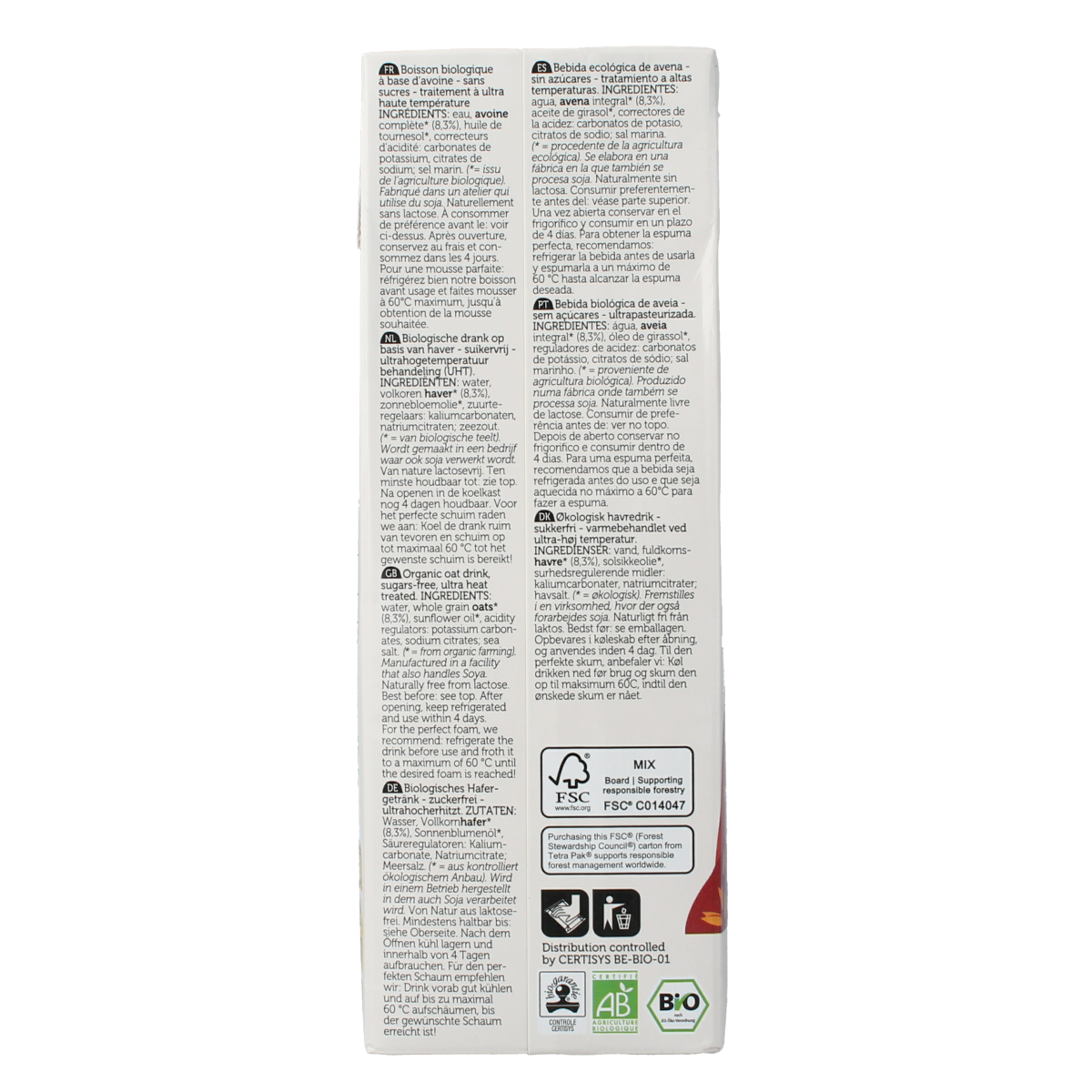 Lima Barista oat sugarfree bio 1.00 Liter