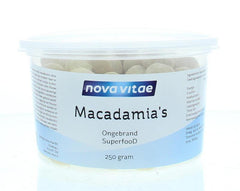 Nova Vitae Macadamia ongebrand raw 250 Gram