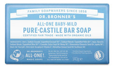 Dr Bronners Barsoap baby mild 140.00 Gram