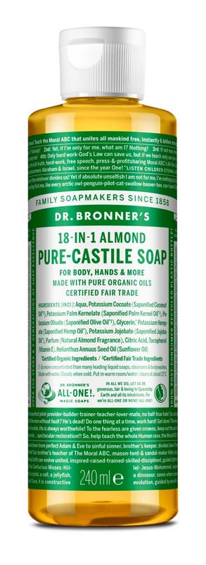 Dr Bronners Savon liquide amande 240 Millilitres