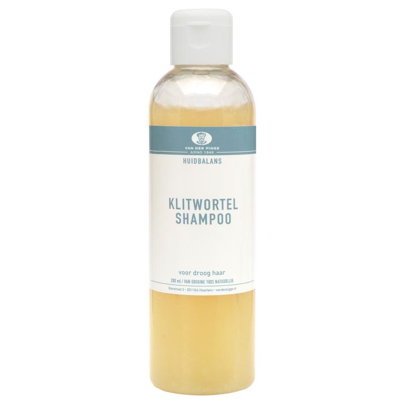 van der Pigge Huidbalans shampoo klitwortel droog haar 200 Milliliter