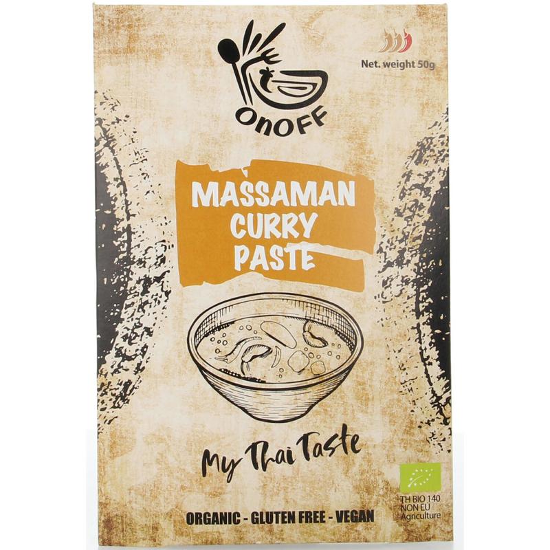 Onoff Thaise massaman currypasta bio 50 Gram
