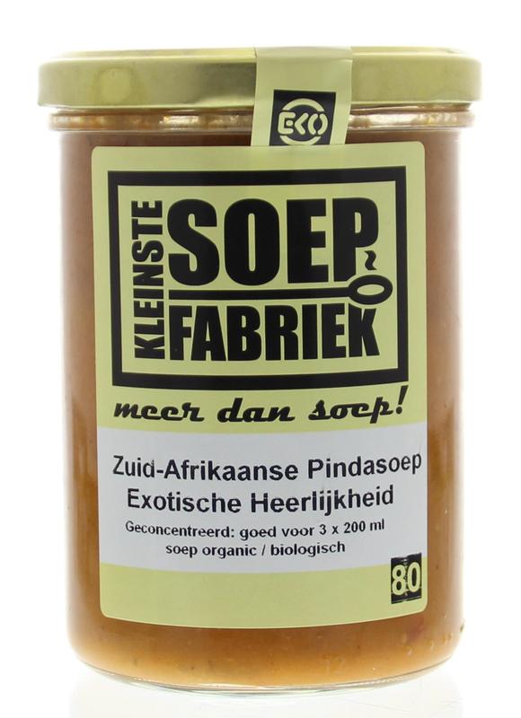 Kleinstesoepfabriek Zuid Afrikaanse pinda soep bio 400 Milliliter