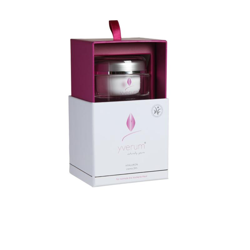 Yverum Hyaluron creme 24 hour vegan 50 Milliliter