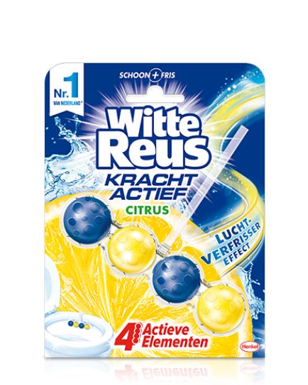 Witte Reus Krachtig active citrus toilet blok 1 Stuks
