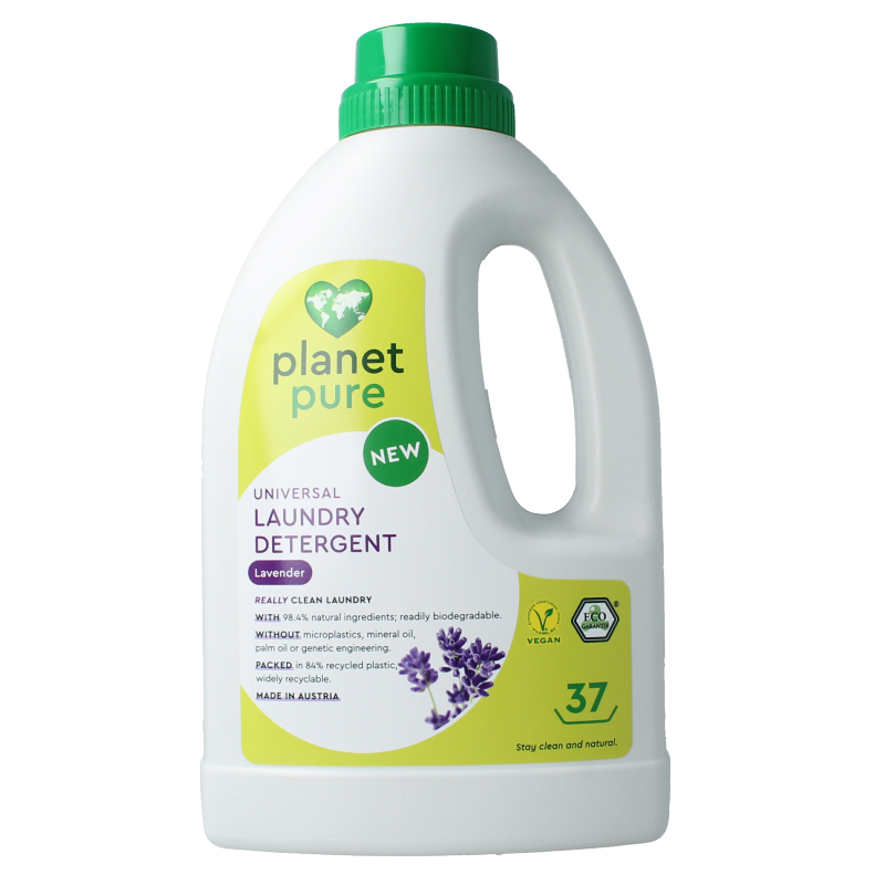 Planet Pure Wasmiddel vloeibaar universeel lavendel 1480 Milliliter