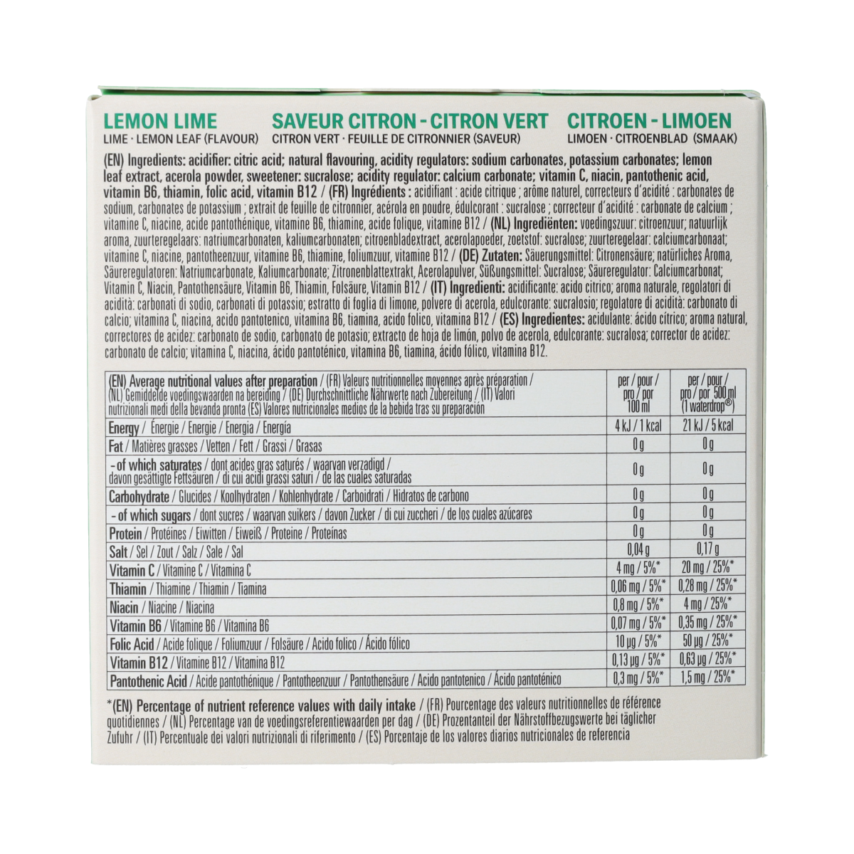 Waterdrop  Microdrink focus lemon lime bruistabletten 12.00 Stuks