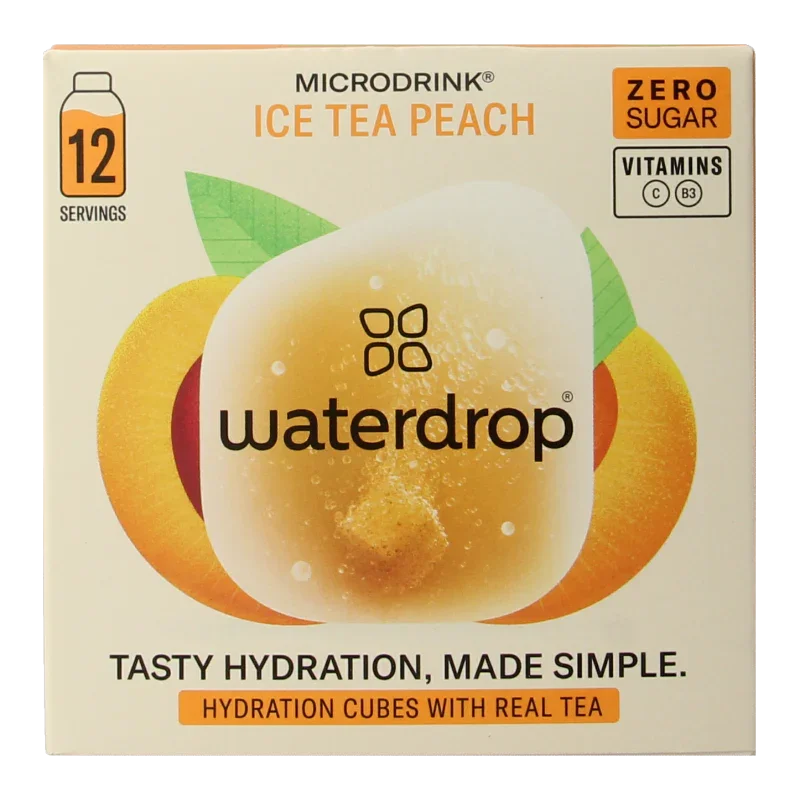 Waterdrop  Microdrink ice tea peach bruistabletten 12 Stuks