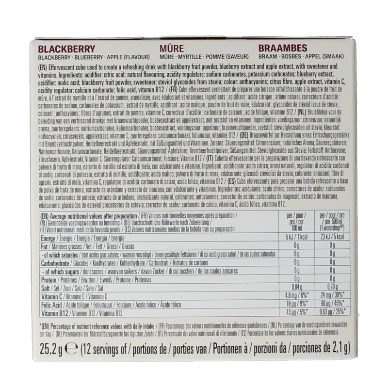 Waterdrop  Microdrink braam 12 Stuks
