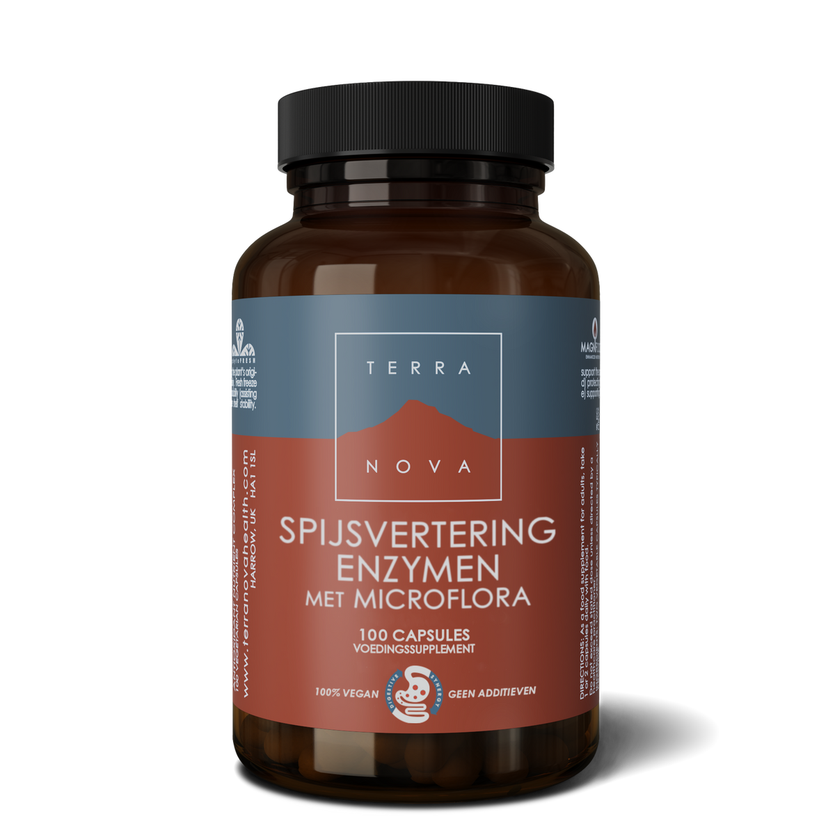 Terranova Spijsvertering enzymen microflora 100.00 Vegetarische capsules